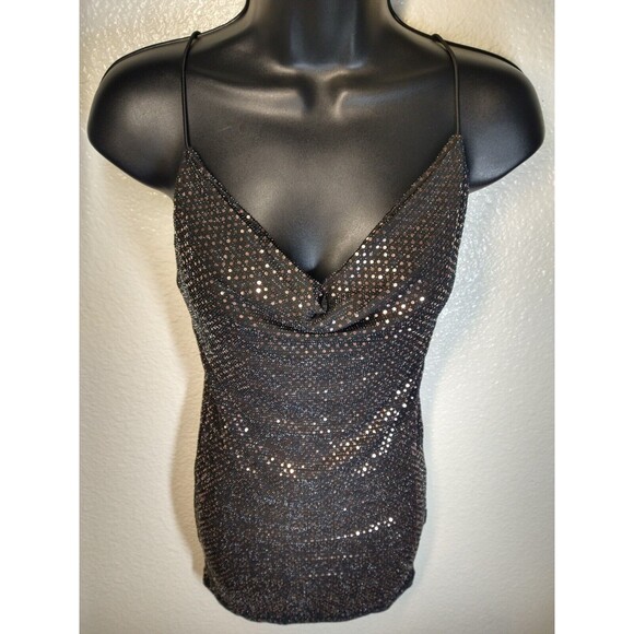 Vintage Forever 21 Sequins Night Dress Size Small - Picture 3 of 8